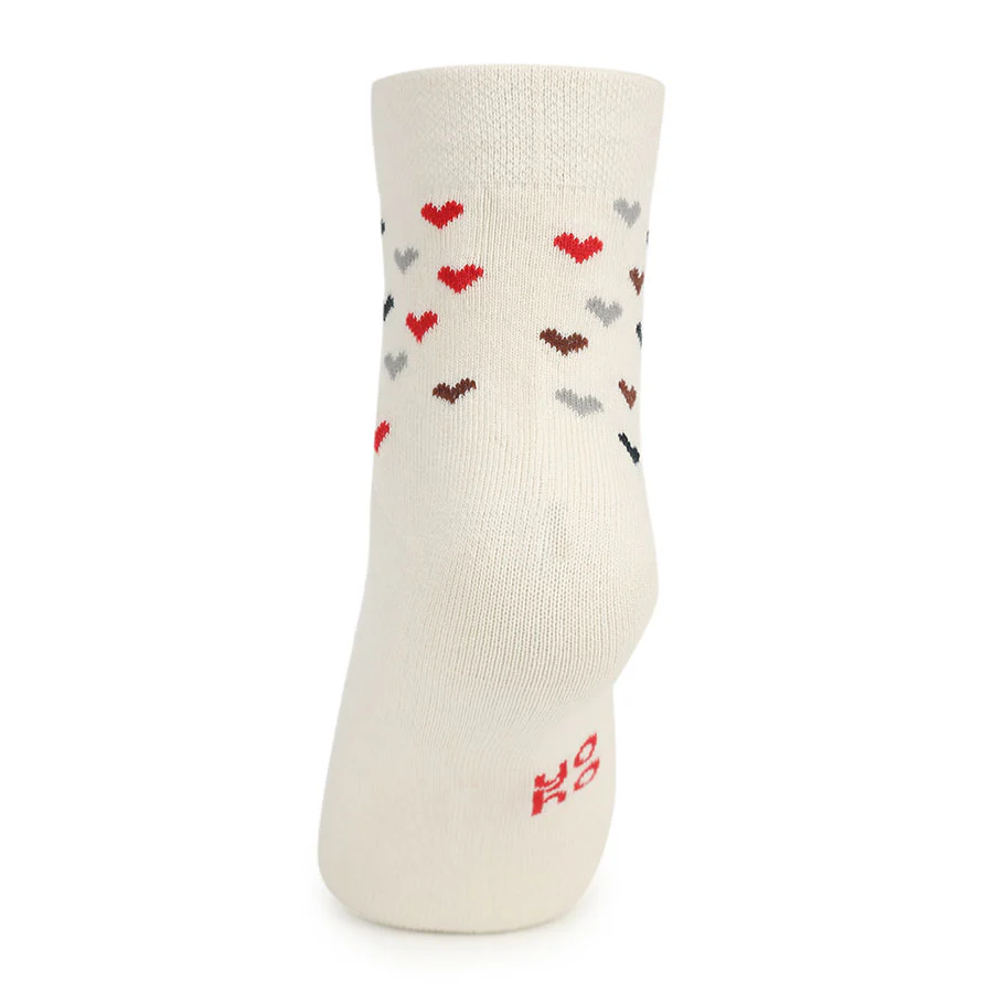 Heart Printed Ankle Socks - Image 3