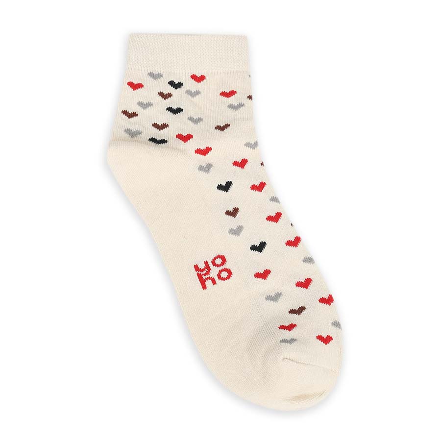 Heart Printed Ankle Socks - Image 5