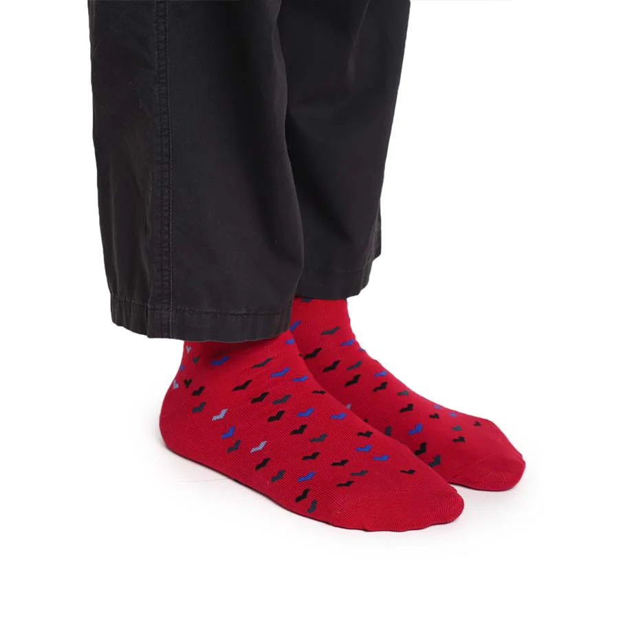 Heart Printed Ankle Socks - Image 7
