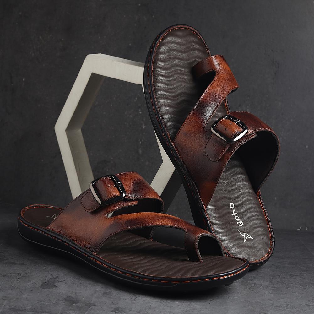 Leather Sandals 002 for Men - Image 10