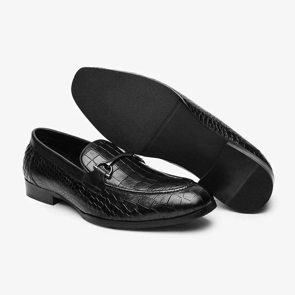 Lofos Elite Croc Loafers for Men - Classic Black - Image 6