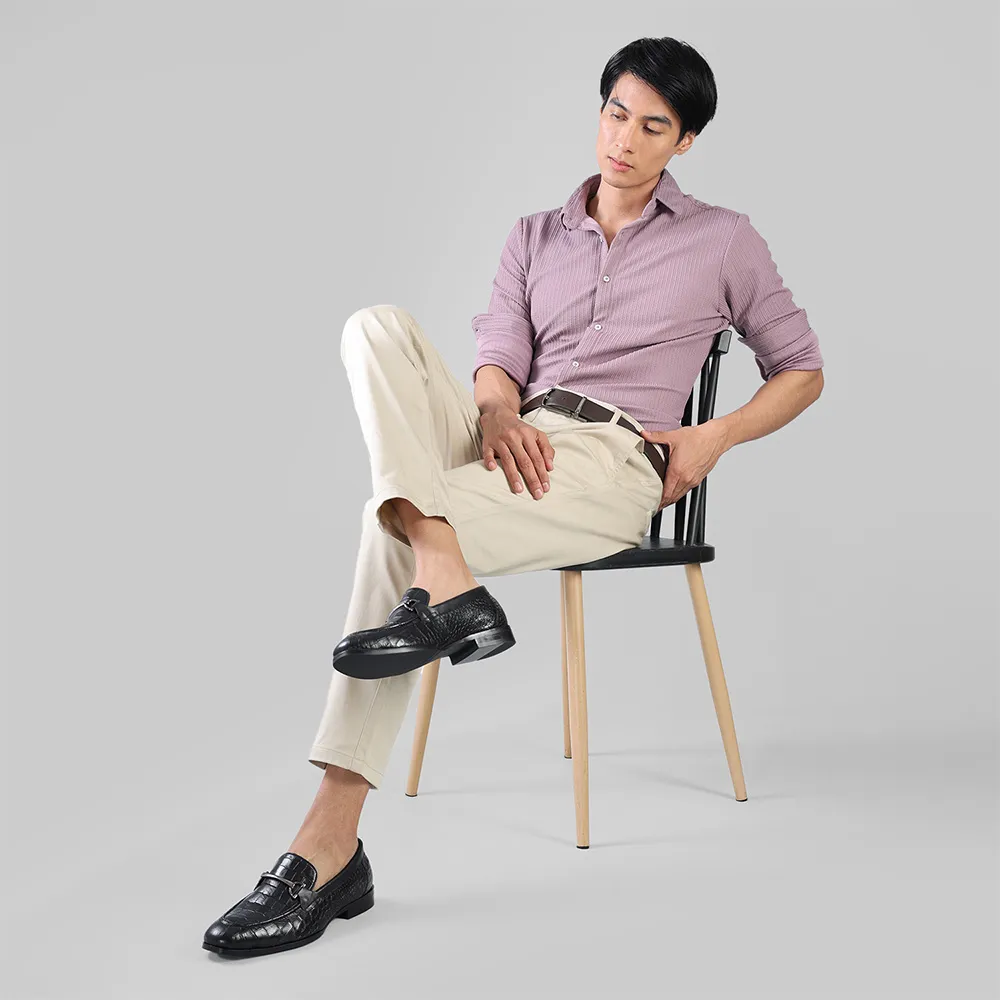 Lofos Elite Croc Loafers for Men - Classic Black - Image 7