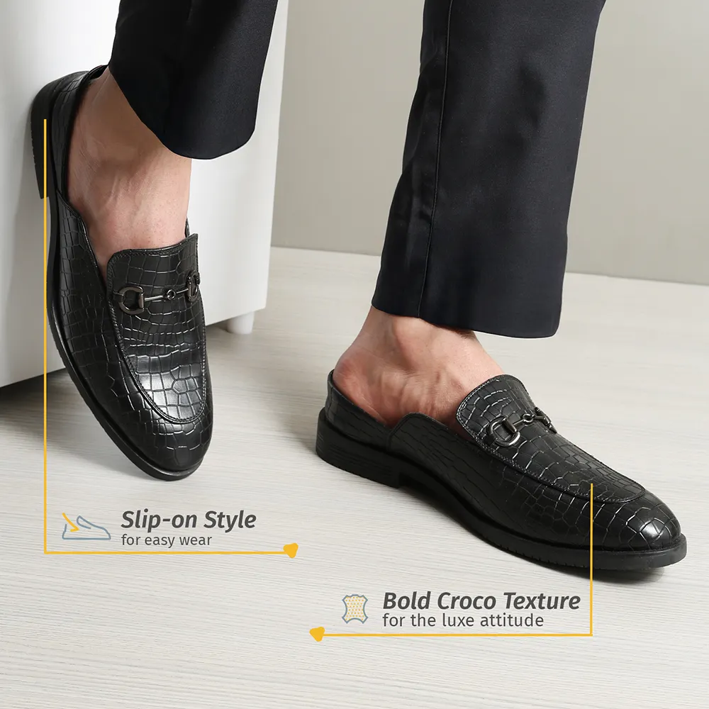 Lofos Mules for Men - Classic Black - Image 2
