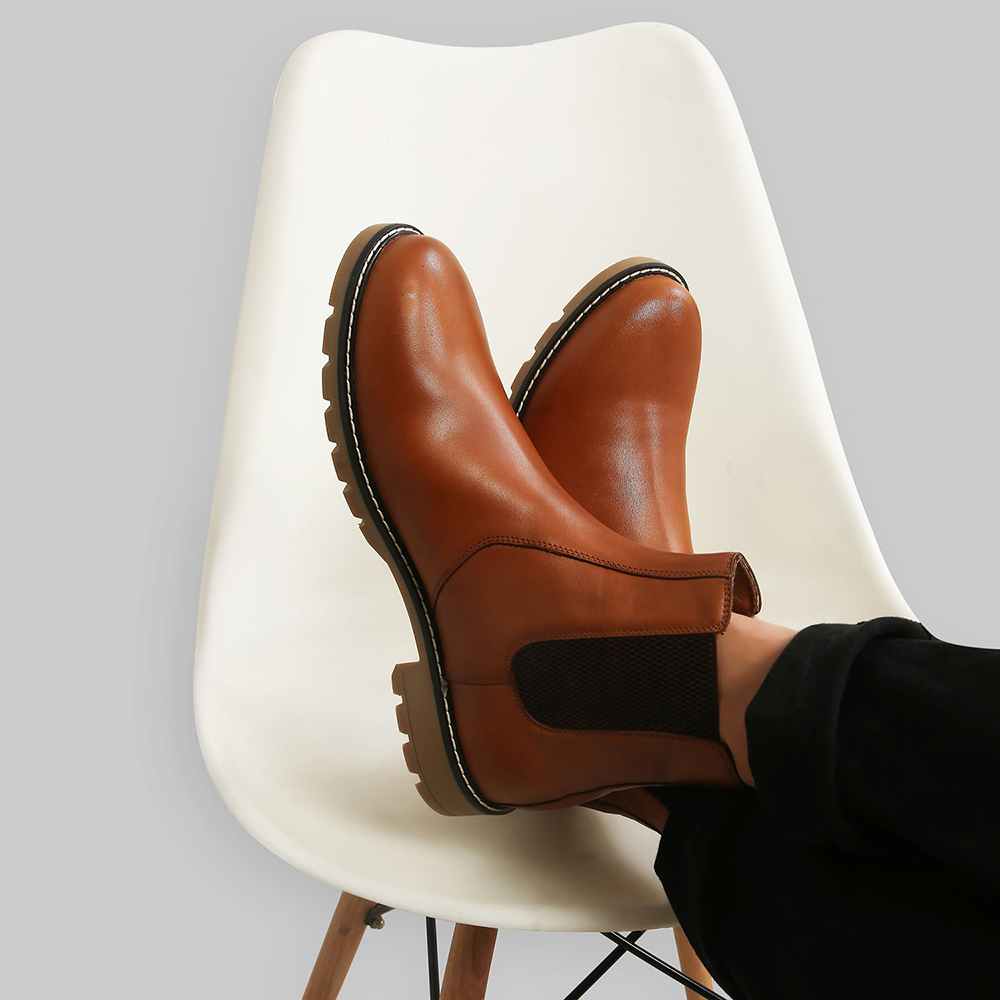 Men Chelsea Leather Boots - Image 12