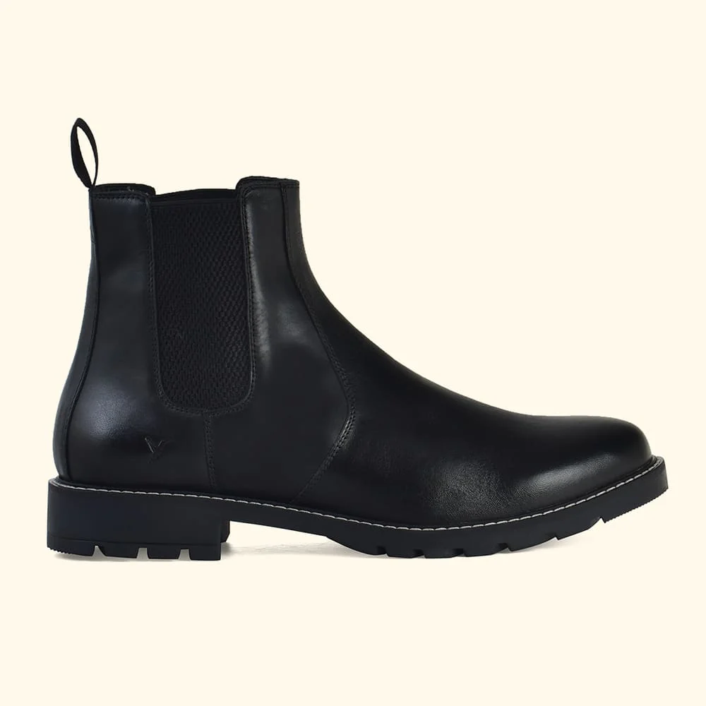 Men Chelsea Leather Boots - Image 5