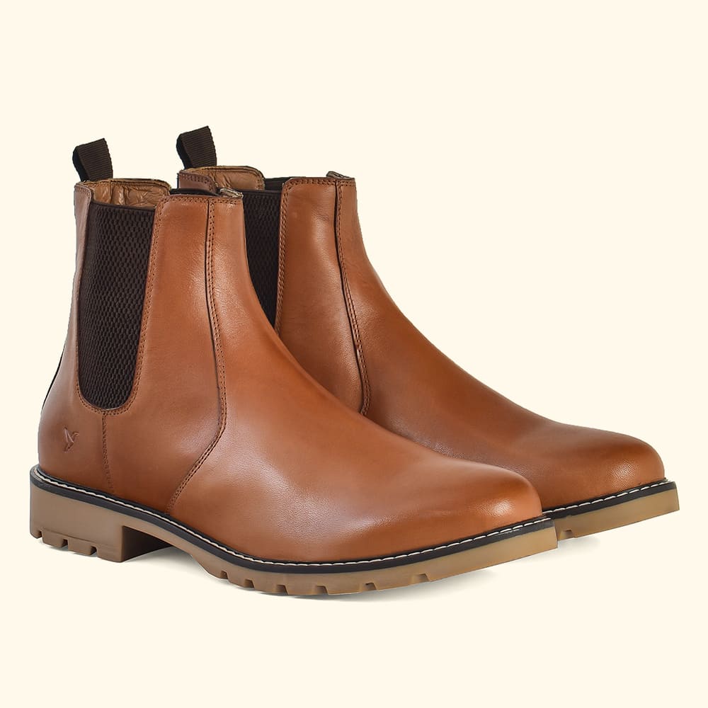 Men Chelsea Leather Boots - Image 9