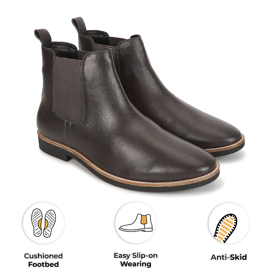 Men Chelsea PU Boots - Image 12