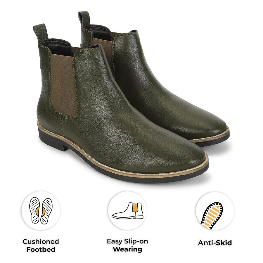Men Chelsea PU Boots - Image 17