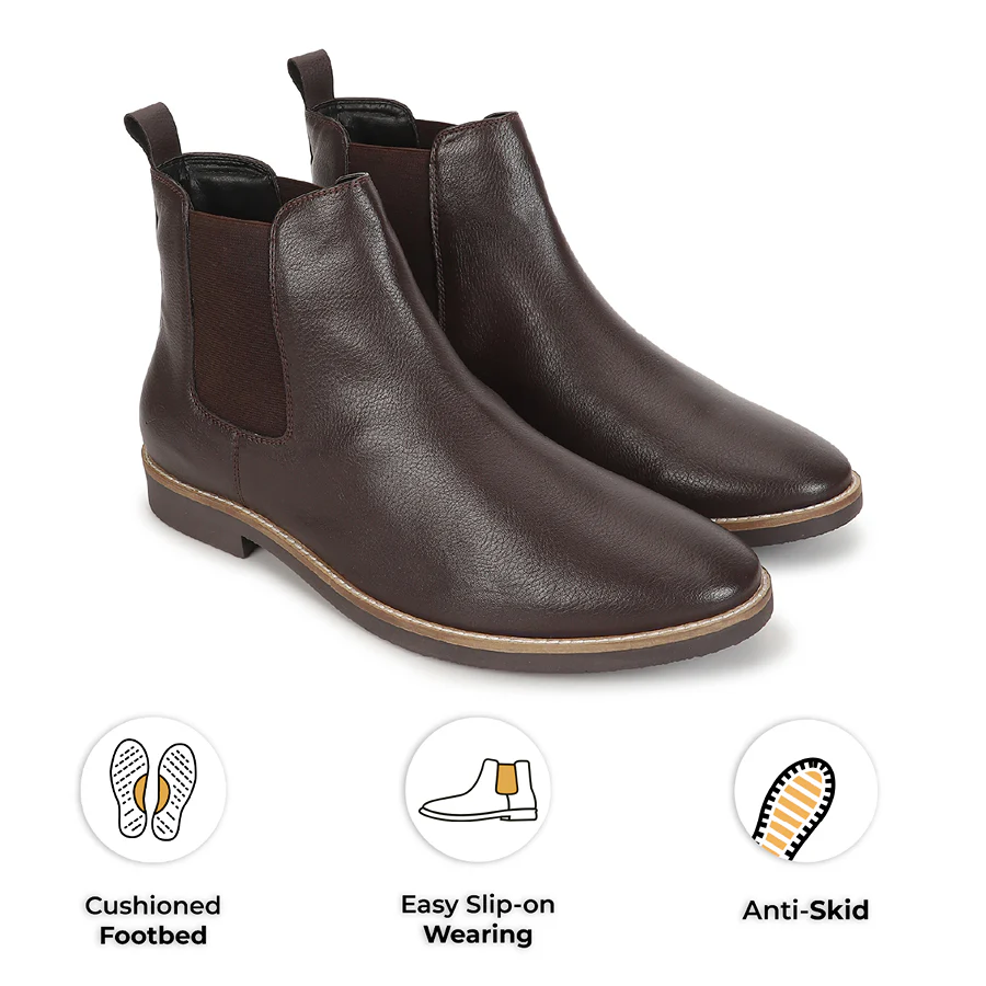 Men Chelsea PU Boots - Image 27