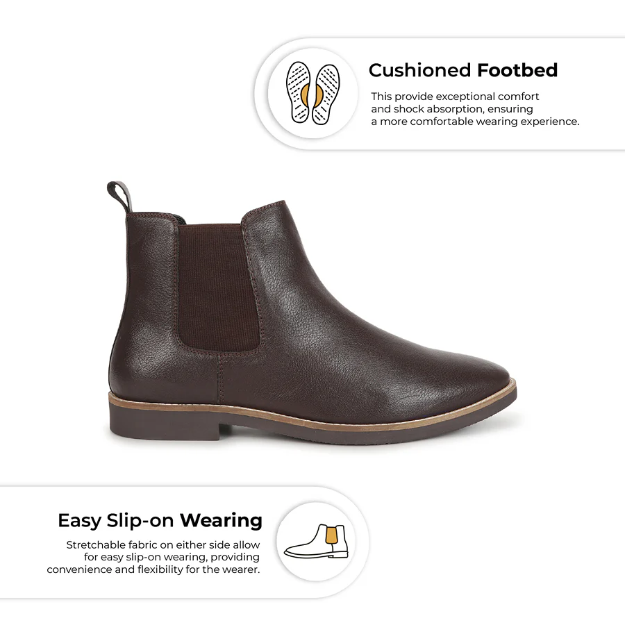 Men Chelsea PU Boots - Image 28