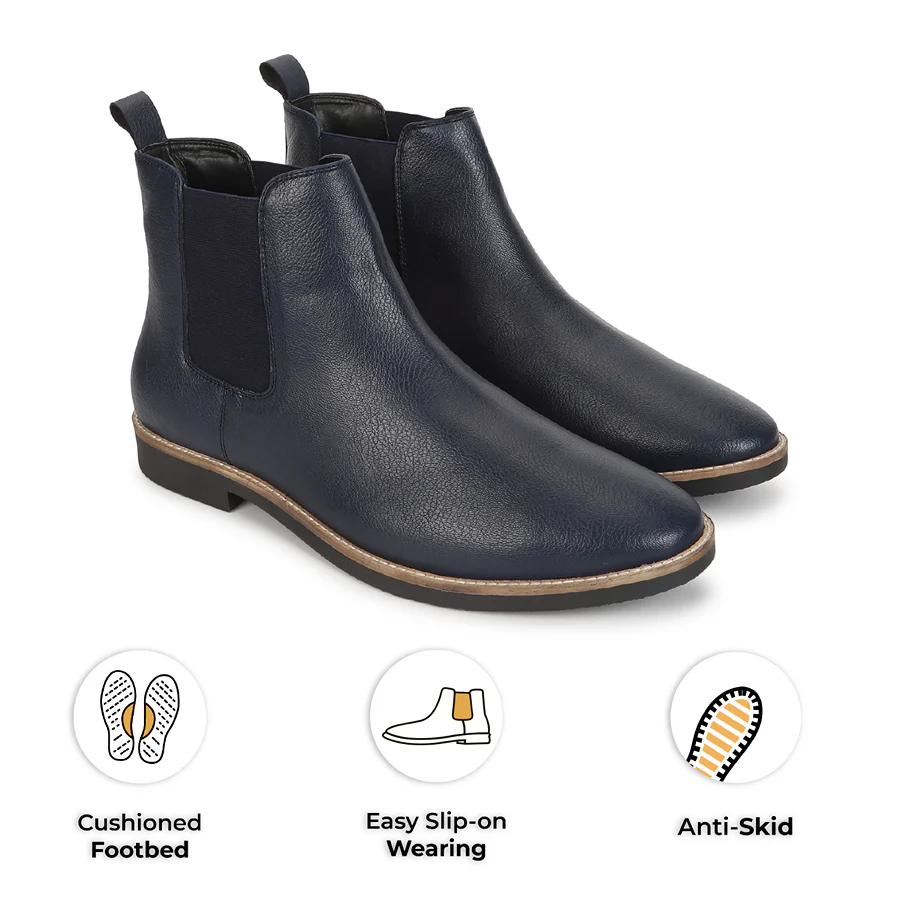 Men Chelsea PU Boots - Image 7