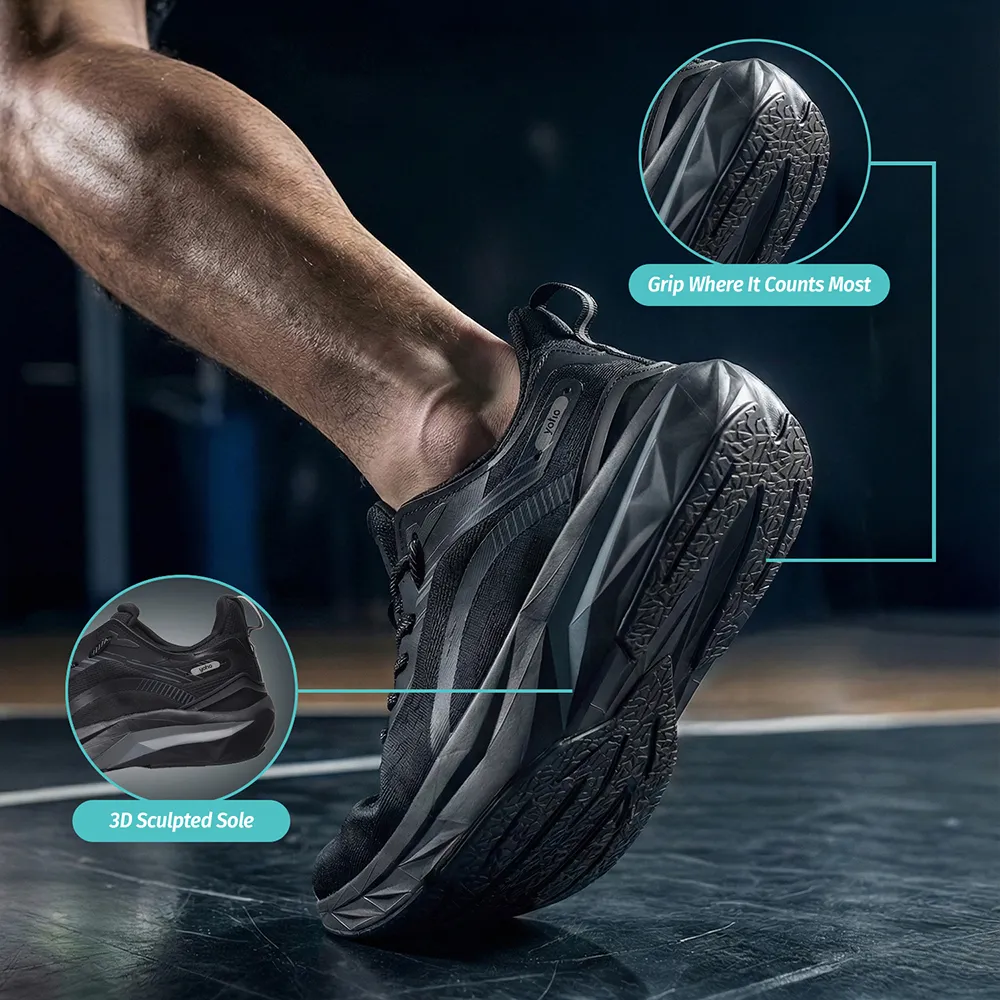 PitStop 1100 Sports Shoes for Men - Deep Sea Black - Image 2