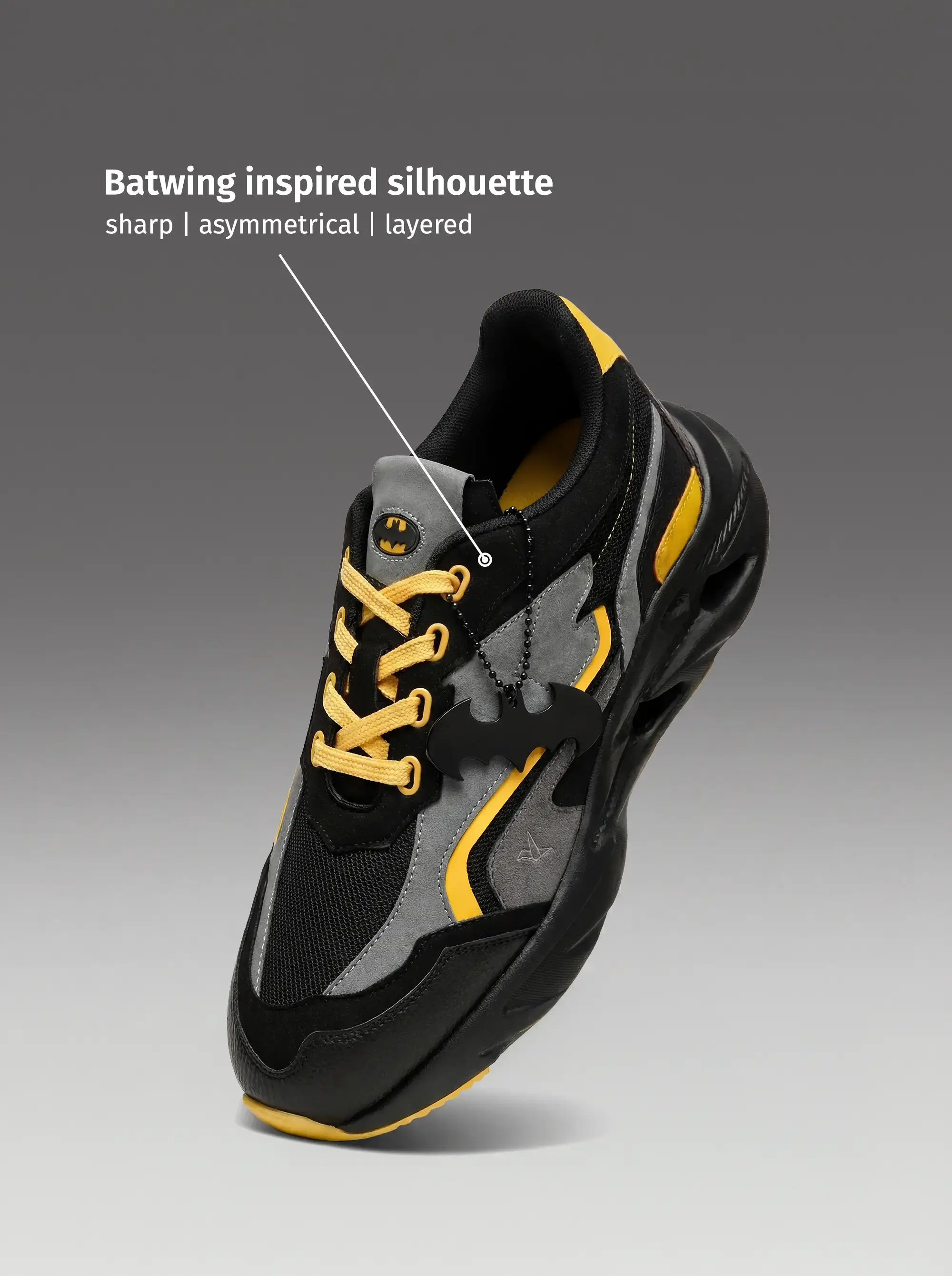 Shadow Batman Sneakers for Men - Image 2