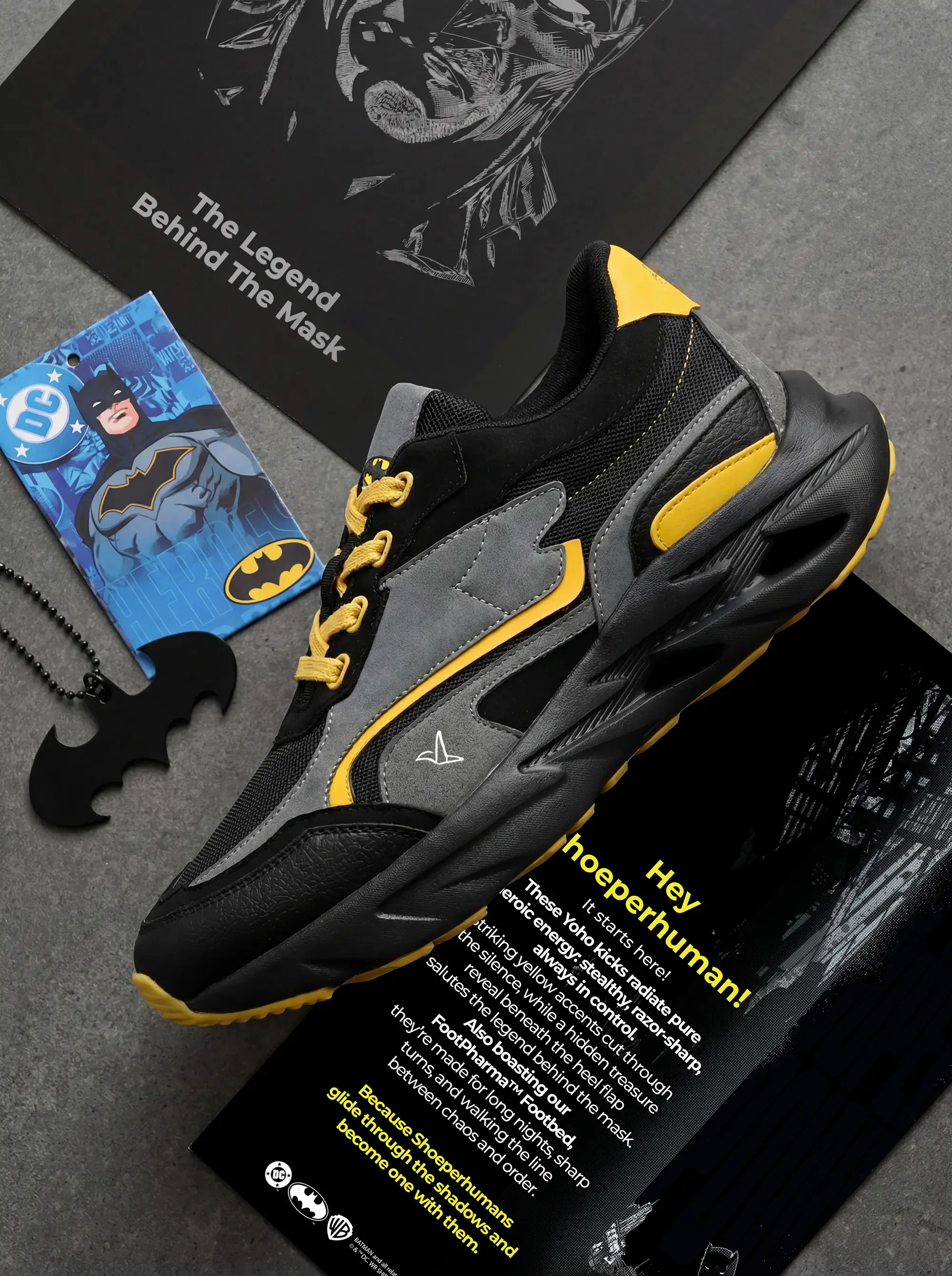 Shadow Batman Sneakers for Men - Image 3