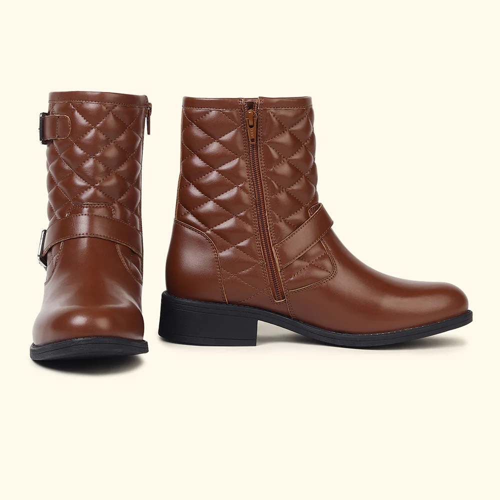 Slays Quilted Buckle mid-calf boots for Women - Image 11