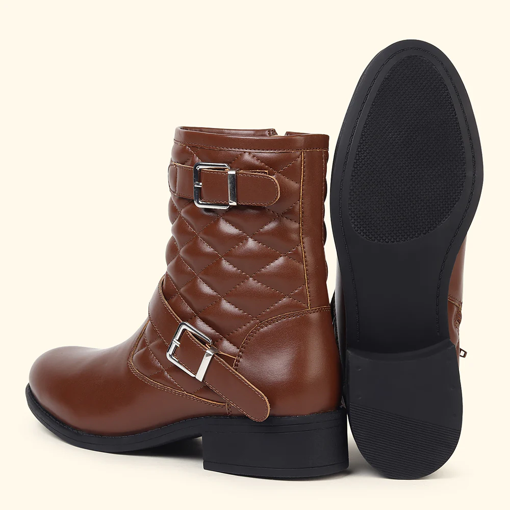 Slays Quilted Buckle mid-calf boots for Women - Image 12