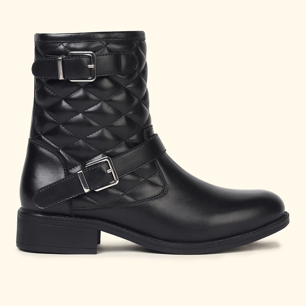 Slays Quilted Buckle mid-calf boots for Women - Image 3