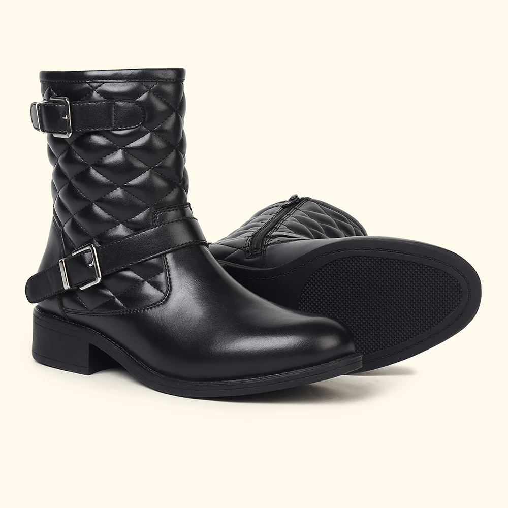 Slays Quilted Buckle mid-calf boots for Women - Image 4