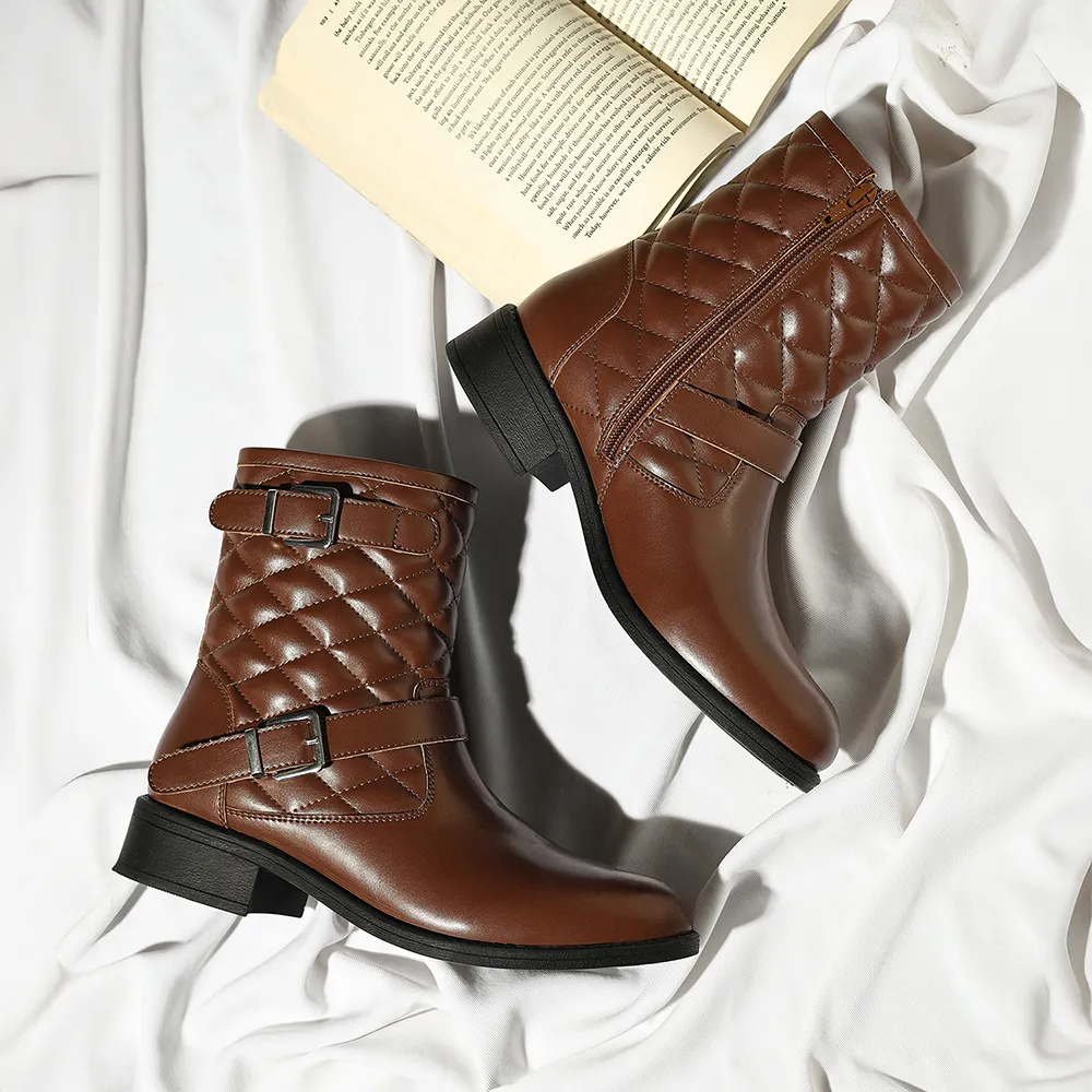 Slays Quilted Buckle mid-calf boots for Women - Image 7
