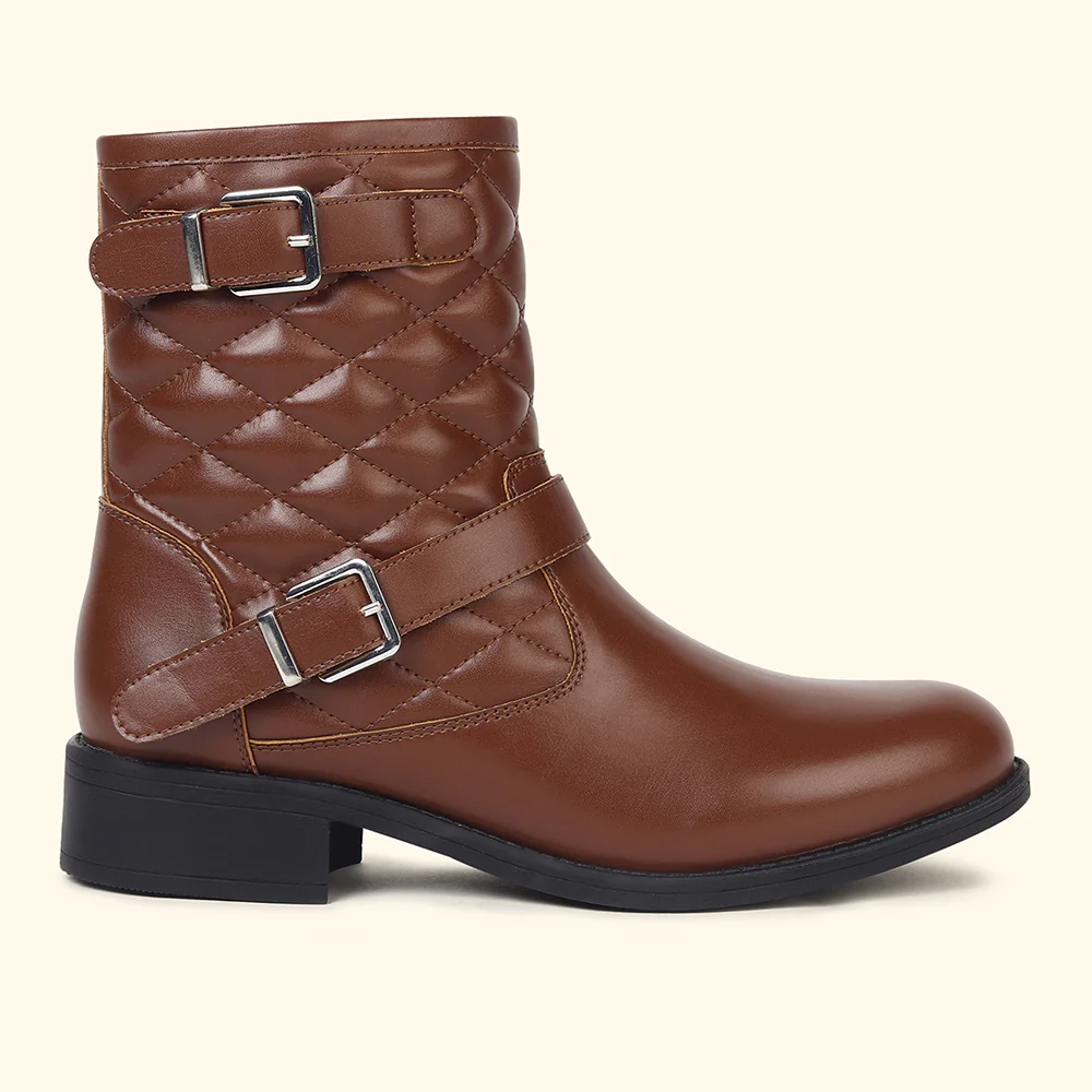 Slays Quilted Buckle mid-calf boots for Women - Image 9