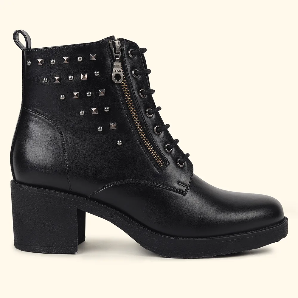 Slays Studded Combat  Ankle Boots for Women - Image 5