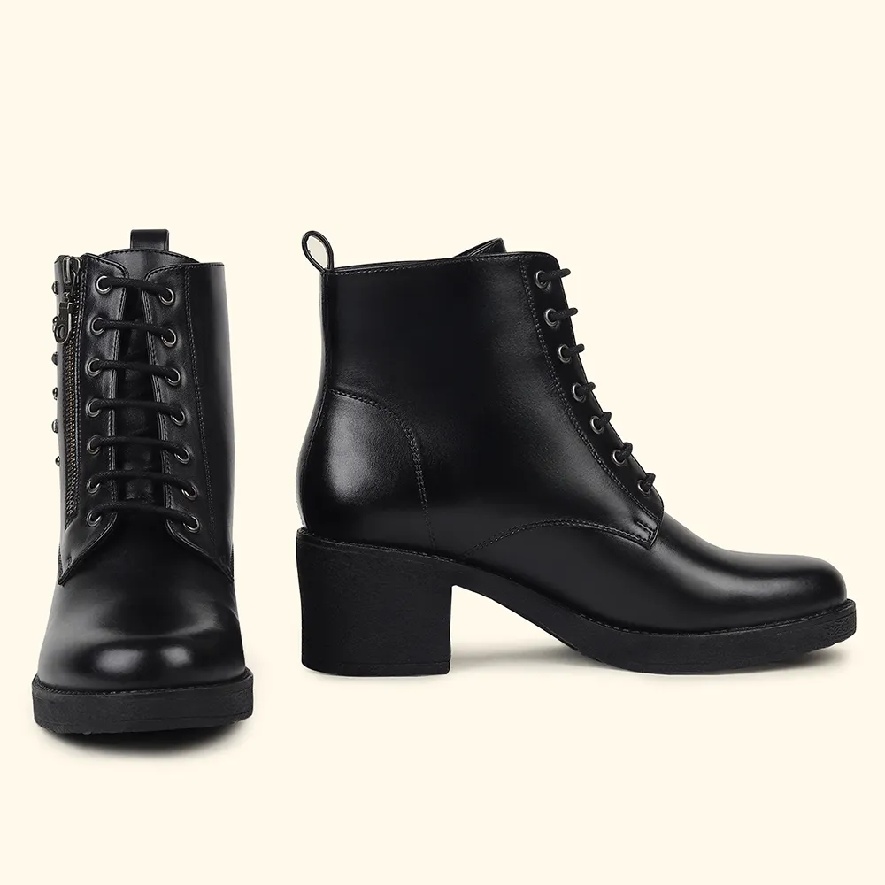 Slays Studded Combat  Ankle Boots for Women - Image 6