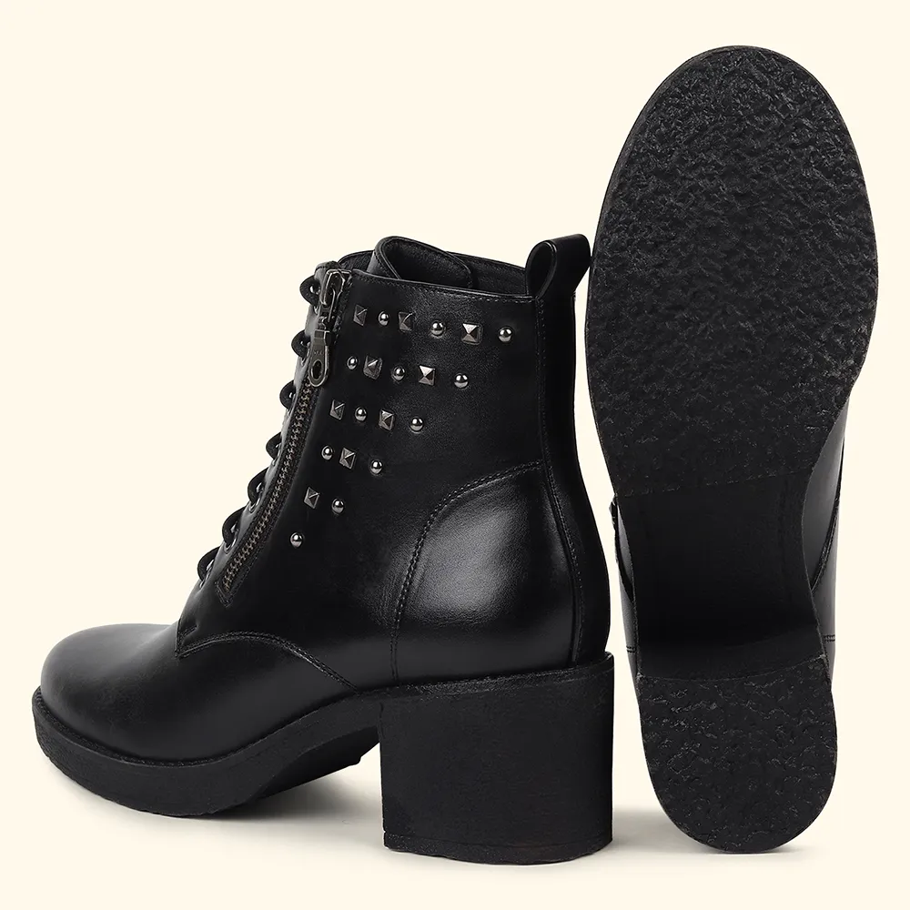 Slays Studded Combat  Ankle Boots for Women - Image 7