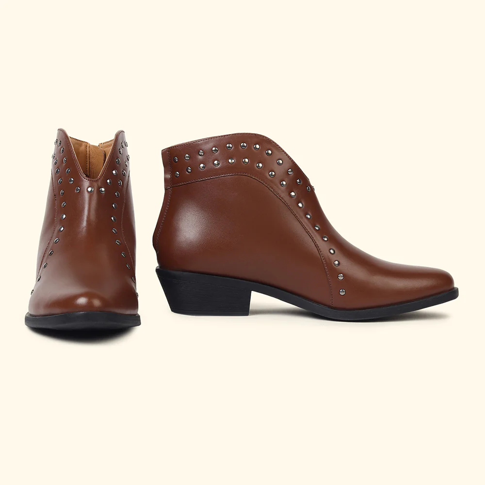 Stellar Rivets Ankle Length Boots for Women - Image 10