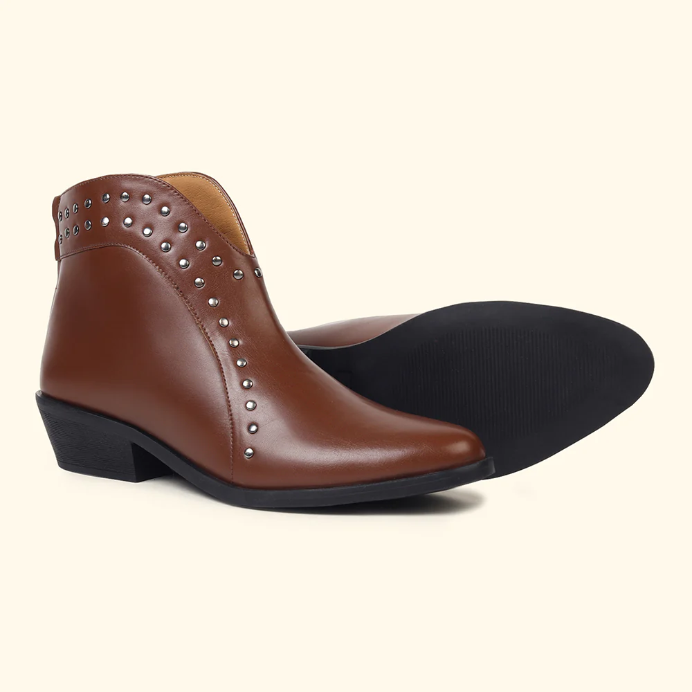 Stellar Rivets Ankle Length Boots for Women - Image 11