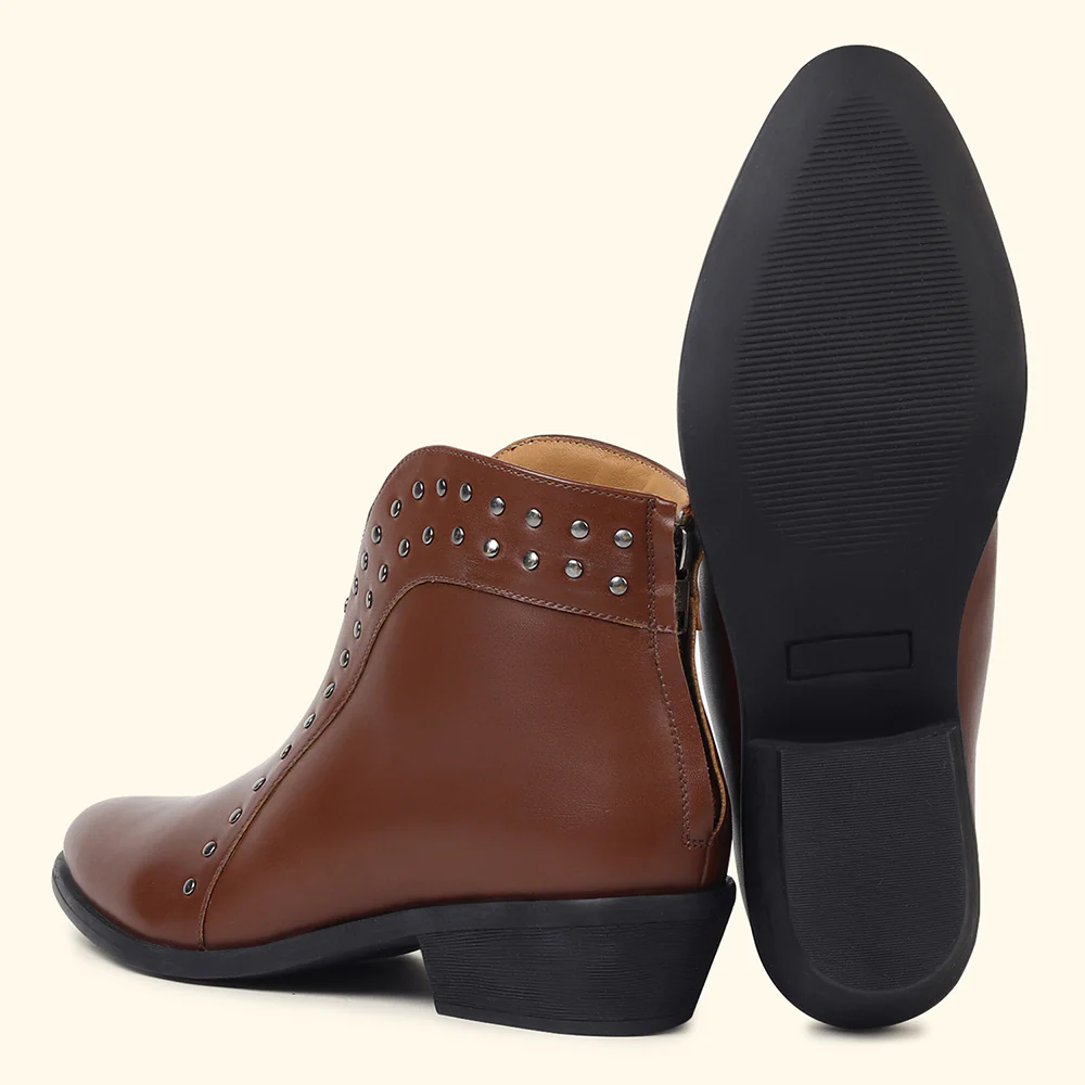 Stellar Rivets Ankle Length Boots for Women - Image 12