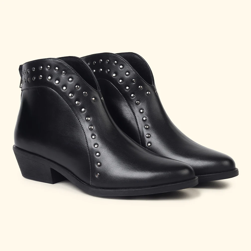 Stellar Rivets Ankle Length Boots for Women - Image 2