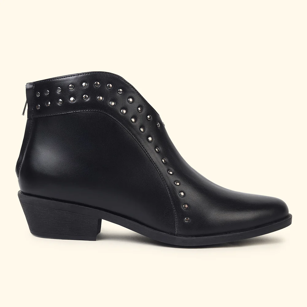 Stellar Rivets Ankle Length Boots for Women - Image 3