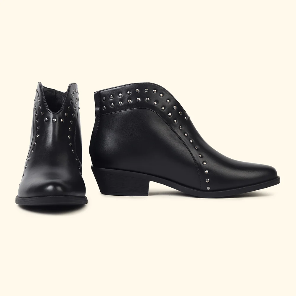 Stellar Rivets Ankle Length Boots for Women - Image 4