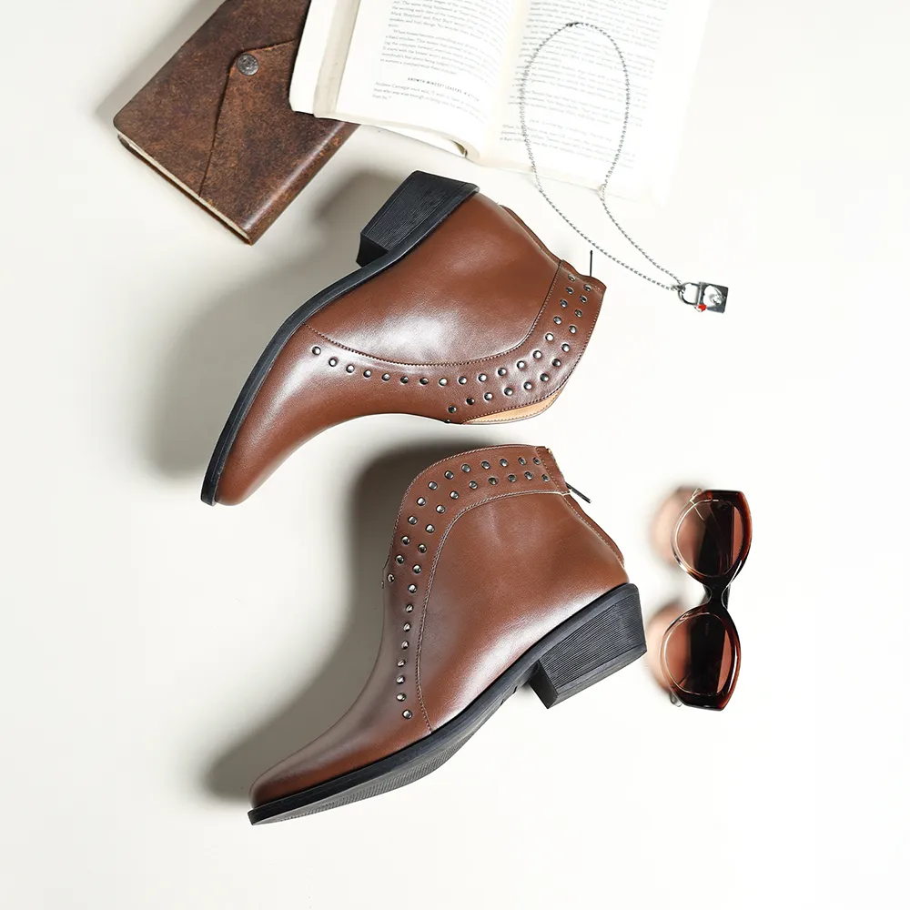 Stellar Rivets Ankle Length Boots for Women - Image 7