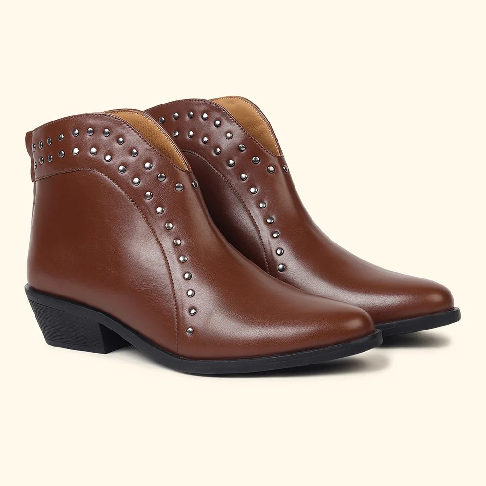 Stellar Rivets Ankle Length Boots for Women - Image 8
