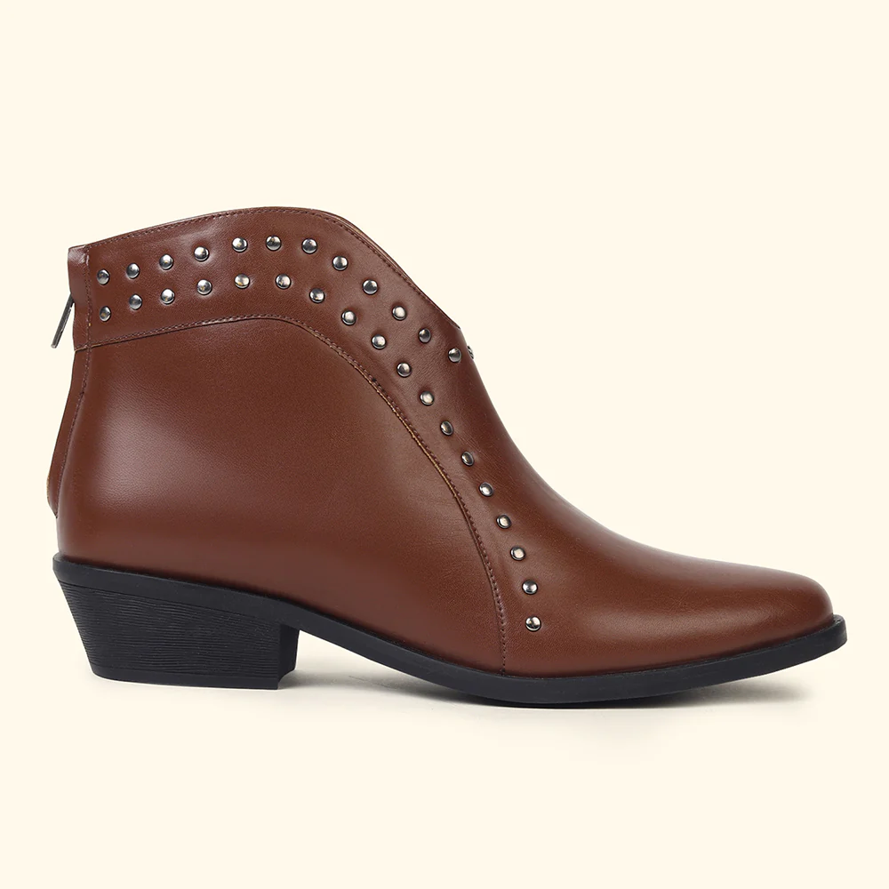 Stellar Rivets Ankle Length Boots for Women - Image 9