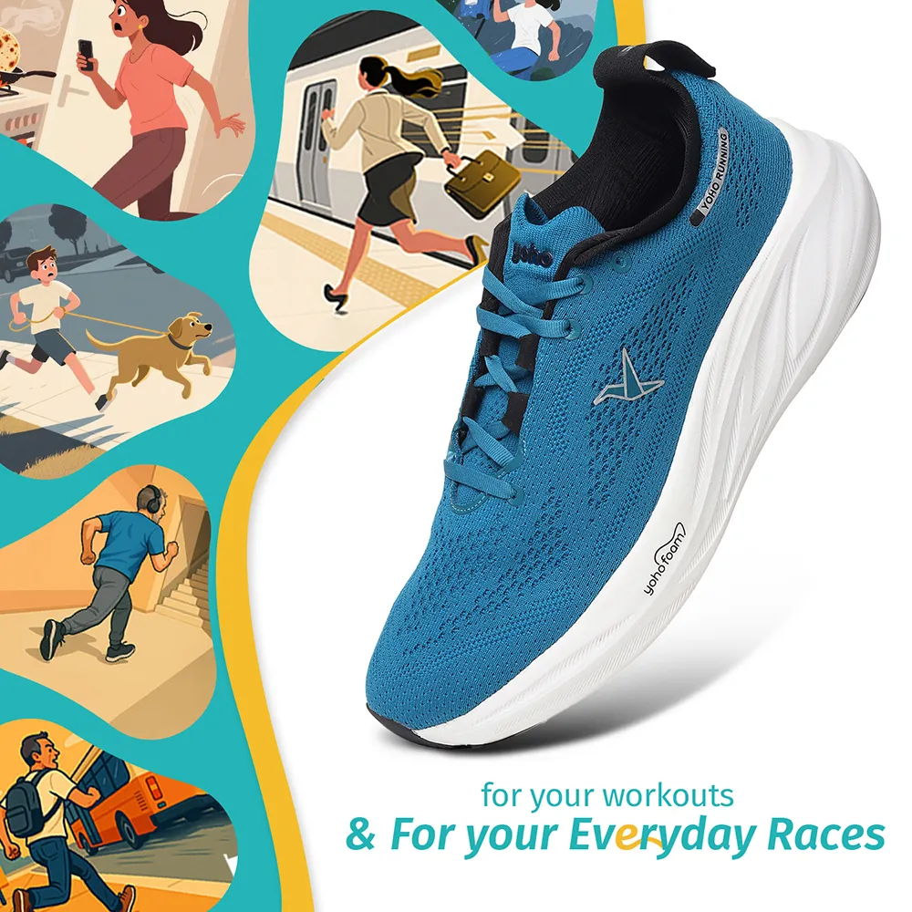 ZeroHour AeroWeave™ Sports Shoes for Men - Deep Sea Blue - Image 10