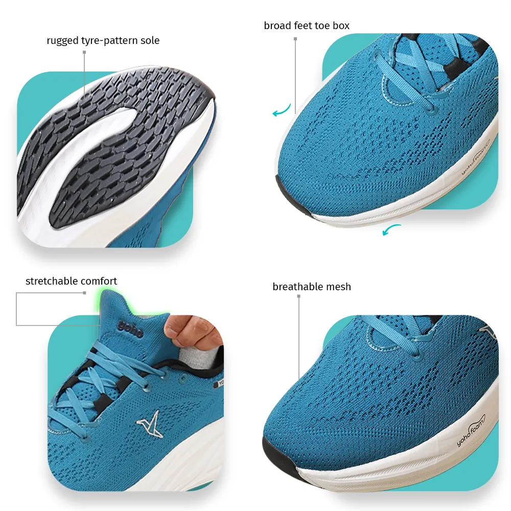 ZeroHour AeroWeave™ Sports Shoes for Men - Deep Sea Blue - Image 4